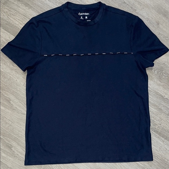 Calvin Klein Blue Short Sleeve Crew Neck Tee #B015 - Picture 1 of 9